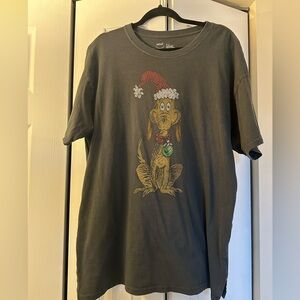 Max Gray Oversized Aerie Christmas Tshirt